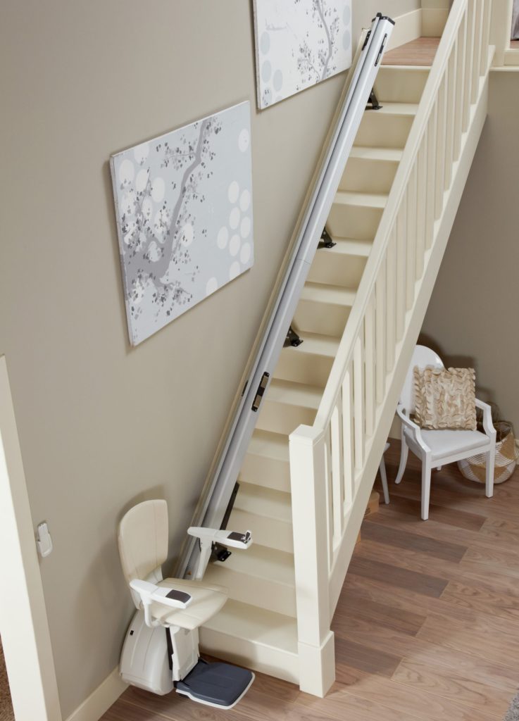 Straight Stairlift from Above